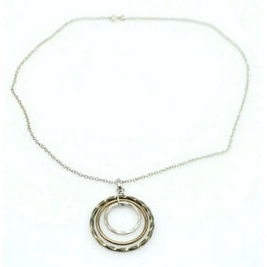 Sterling Silver .95 SA Thailand Three Tone Circles